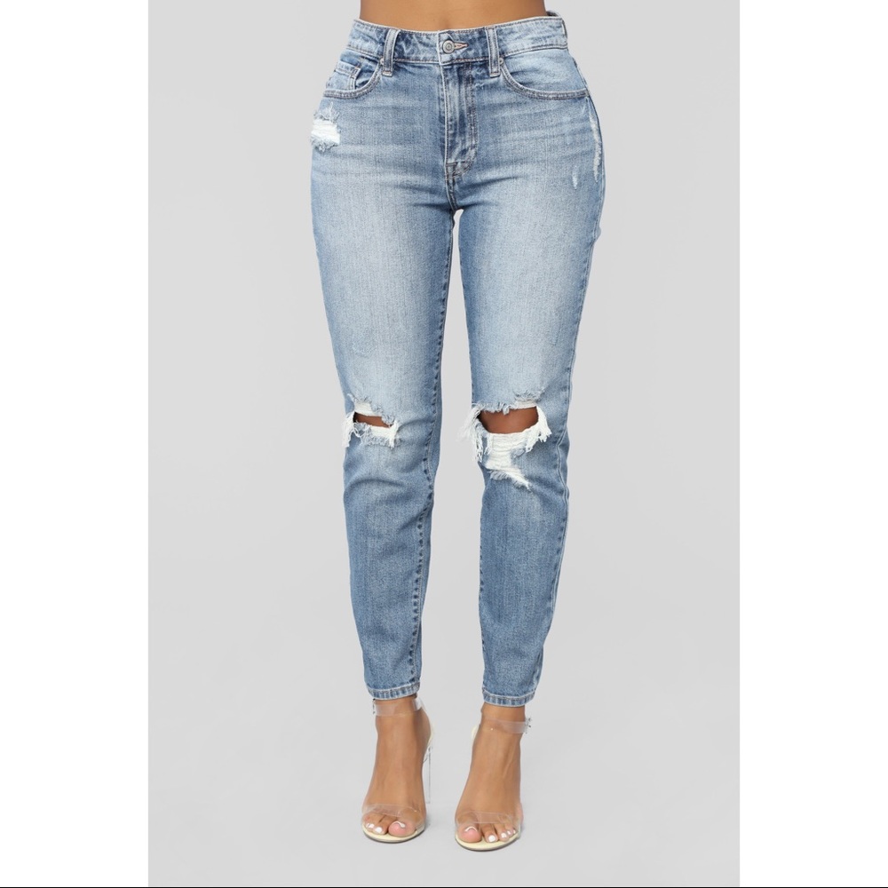Fashion Nova High Rise Mom Jeans